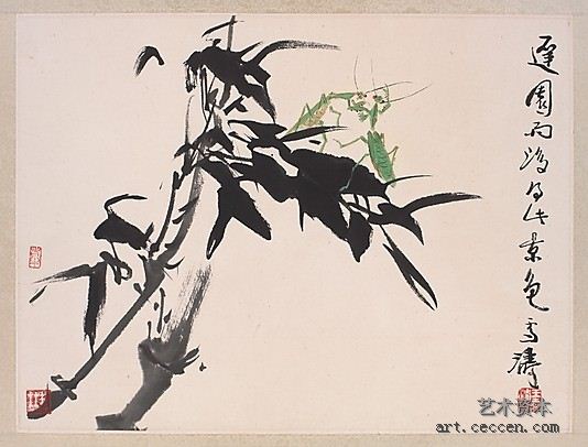 齐白石  竹叶